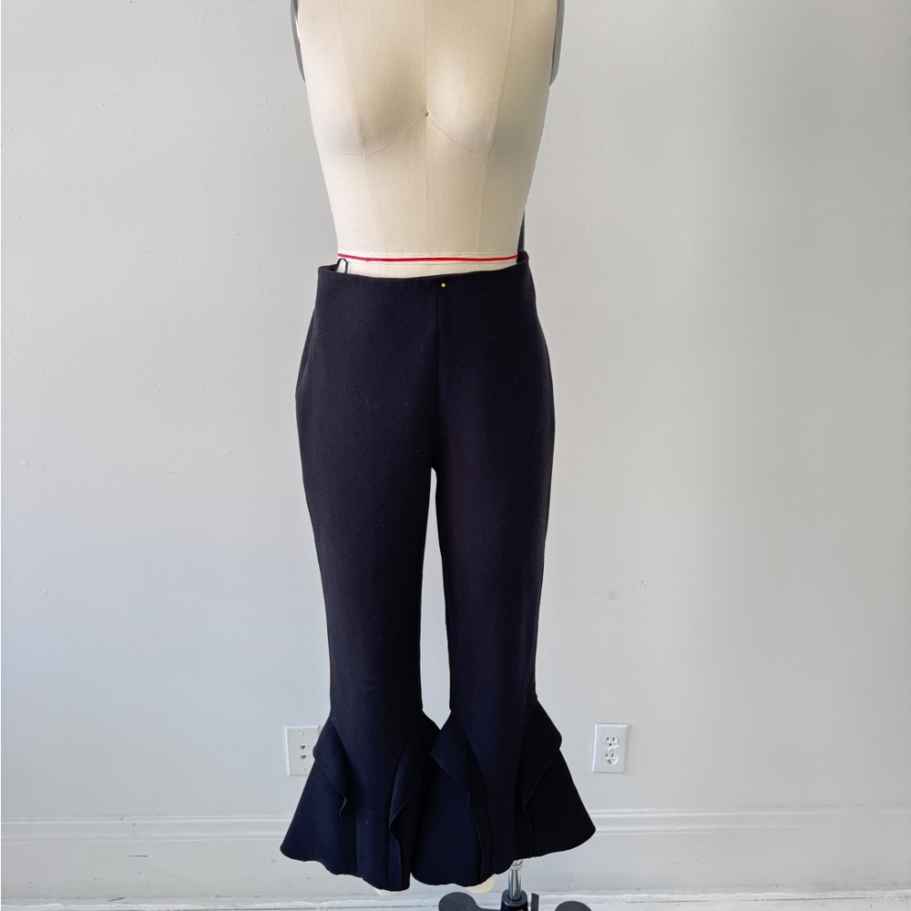 NICHOLAS Black Textured Pants